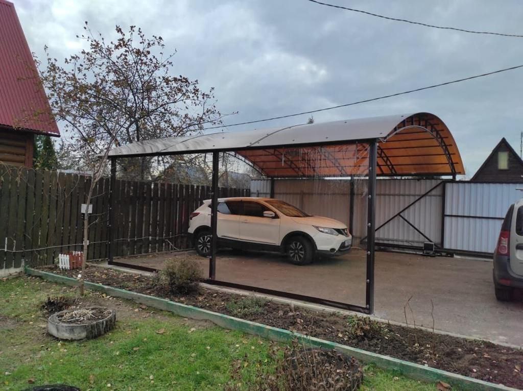 Прозрачные шторы ПВХ для навеса под автомобиль в Дмитровске